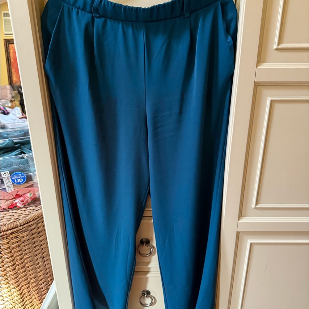 MELLODAY Teal Women's Trousers